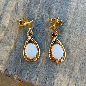 14k Gold & Opal Earrings